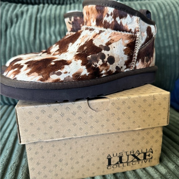 Australia Luxe Collective Womens Outback Splat Ultra short cosy Boots - Picture 1 of 8